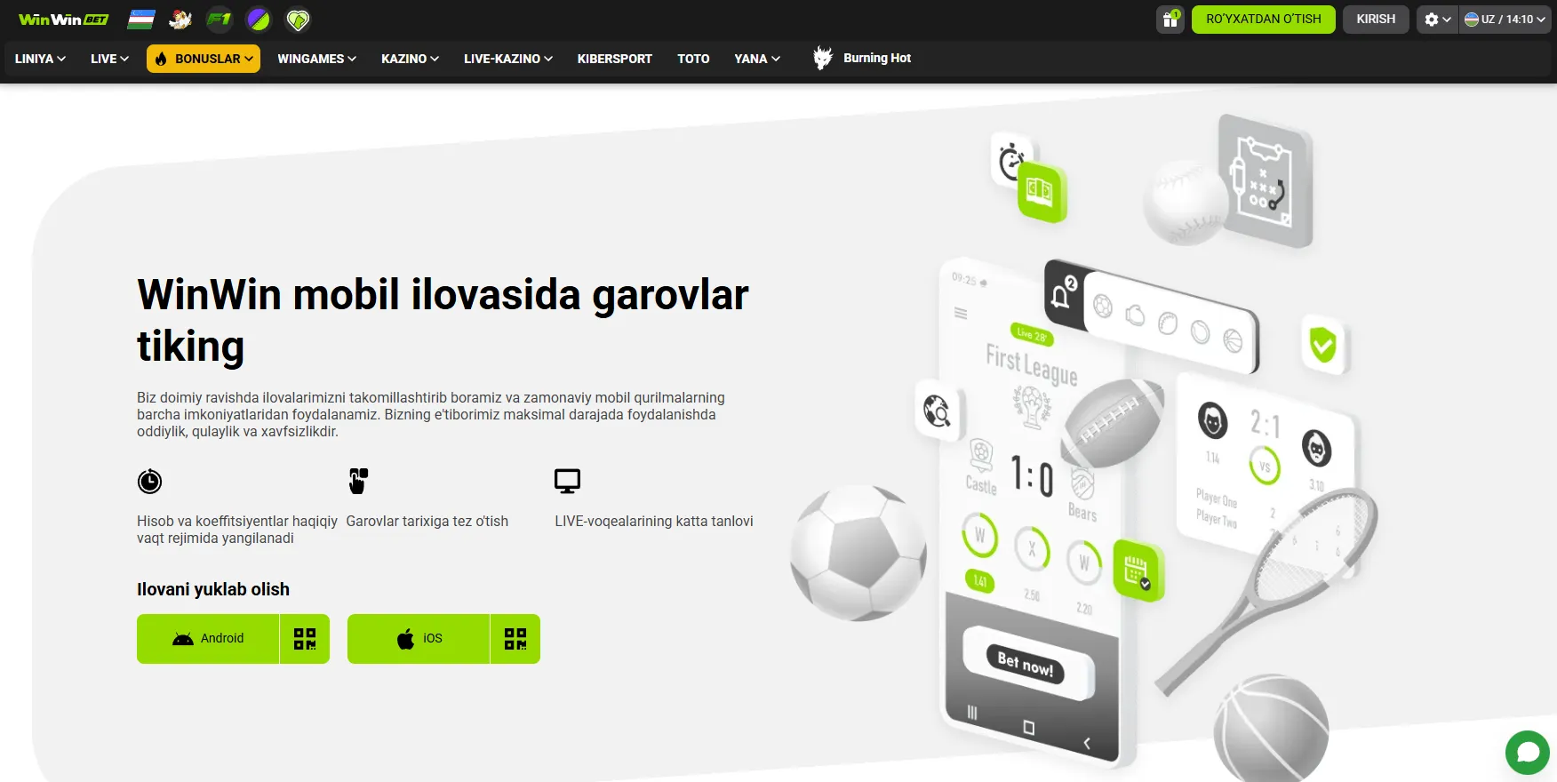 WinWin mobil ilovasi